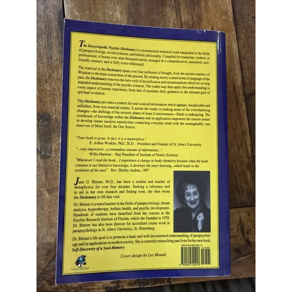 The Encyclopedic Psychic Dictionary by June G. Bletzer Vintage Parapsychology